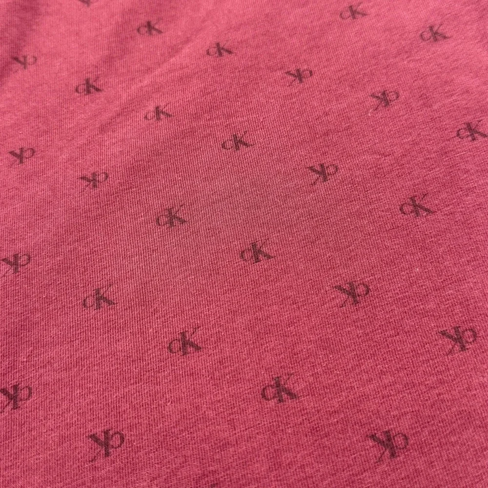 Calvin Klein Pajama Jogger Pants Mens Small S Burgundy Monogram Logo